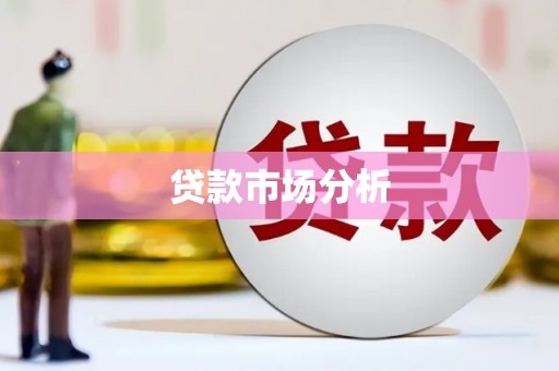 潼南贷款市场分析
