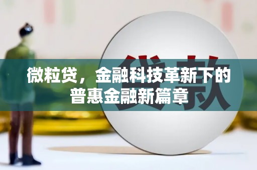 潼南微粒贷，金融科技革新下的普惠金融新篇章