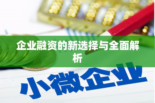 潼南企业融资的新选择与全面解析